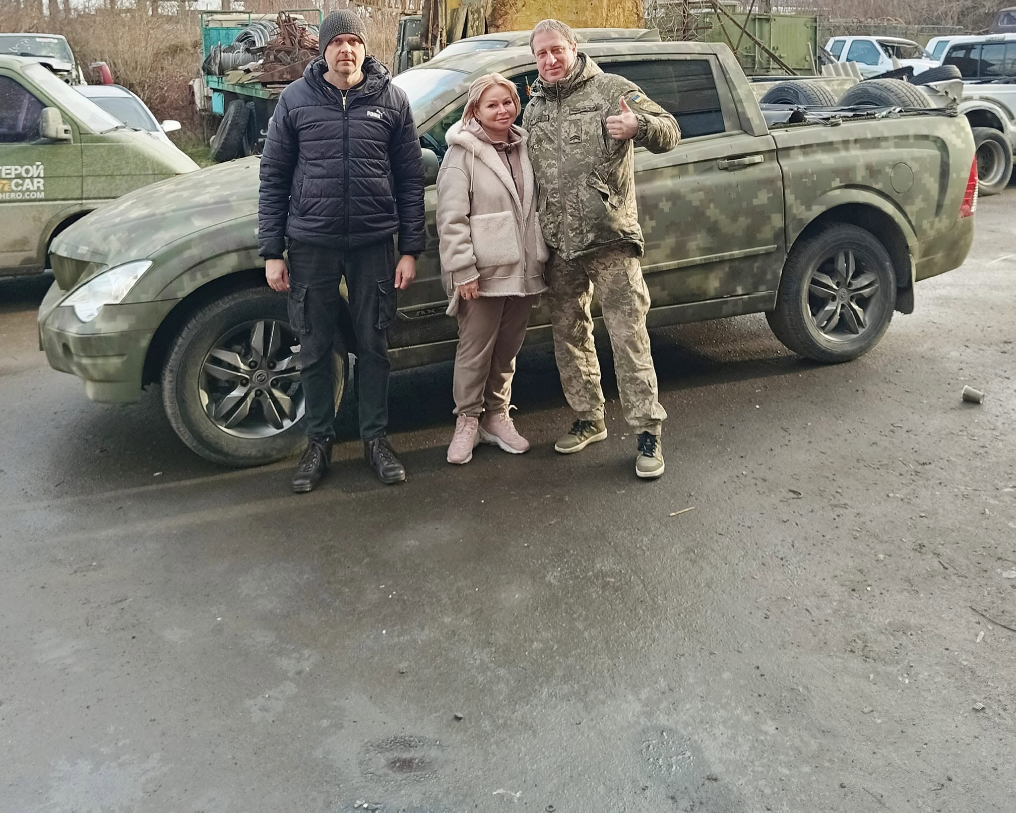 Pickup truck delivered to the 101st Brigade
